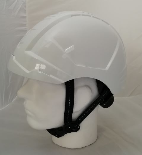 Rockman - Hjelm E-Ranger Hvit Rockman innebygde vernebriller  22RABE1