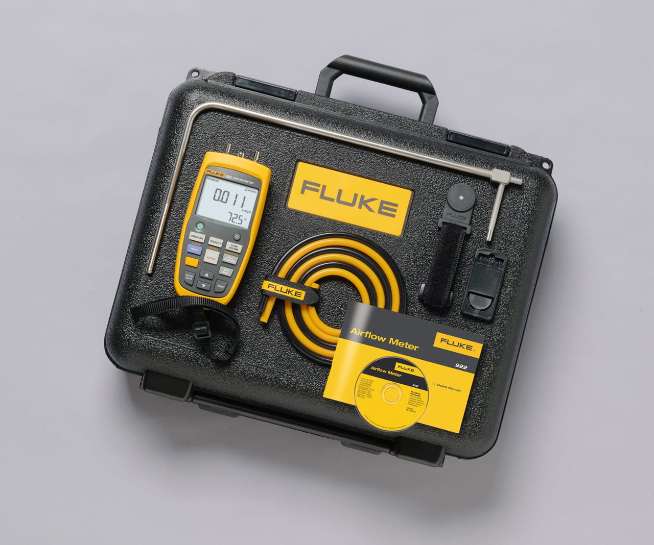 Fluke - Fluke 922/kit luftstrømmeter med Pitot rør