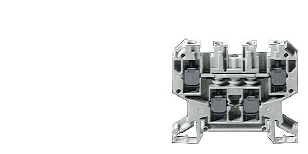 Siemens - 2-DEKKSKLEMME 4MM2 1-POL BLÅ