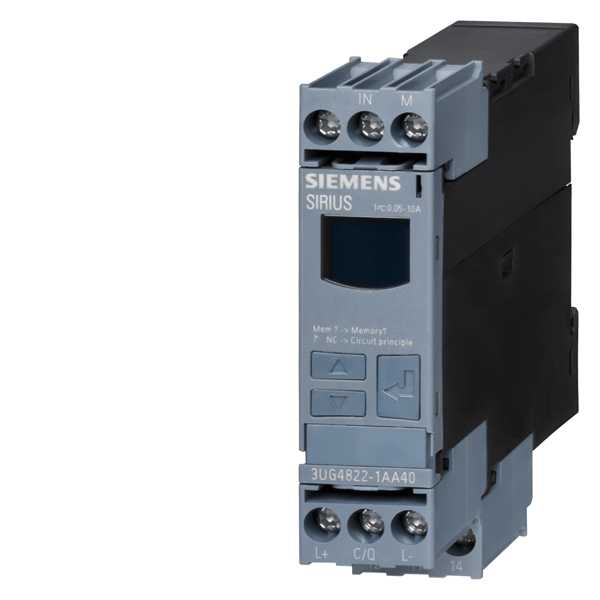 Siemens - Digitalt overvåkingsrele for 3-fase spenning med N-leder for IO-Link AC 50 til 60 Hz 3x160 til 690V