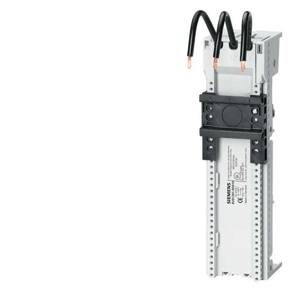 Siemens - Adapter S00/0, 25A, for 60mm busbar system 45X200mm lange spesialkabler sveiset på