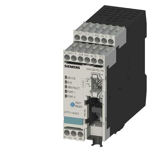 Siemens - Basic unit 3 Simocode PRO PN; ETHERNET / PROFINET IO;  US: AC/DC 110-240V