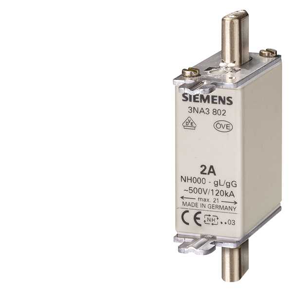 Siemens - NH-SIKRING 500V/4A STR.000