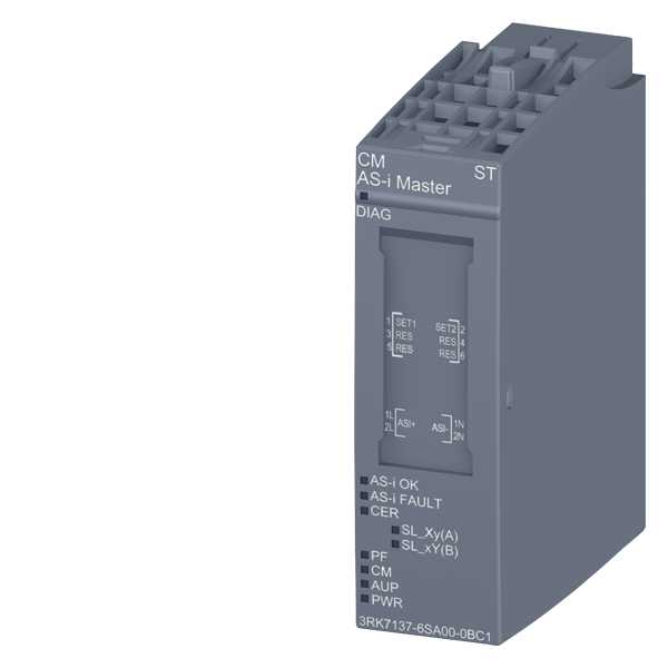 Siemens - ET 200SP, Kommunikasjonsmodul. AS-I Master. Ihht. AS-I 3.0