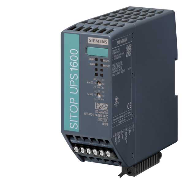 Siemens - SITOP UPS1600 med USB grensesnitt, 24 V DC/10 A