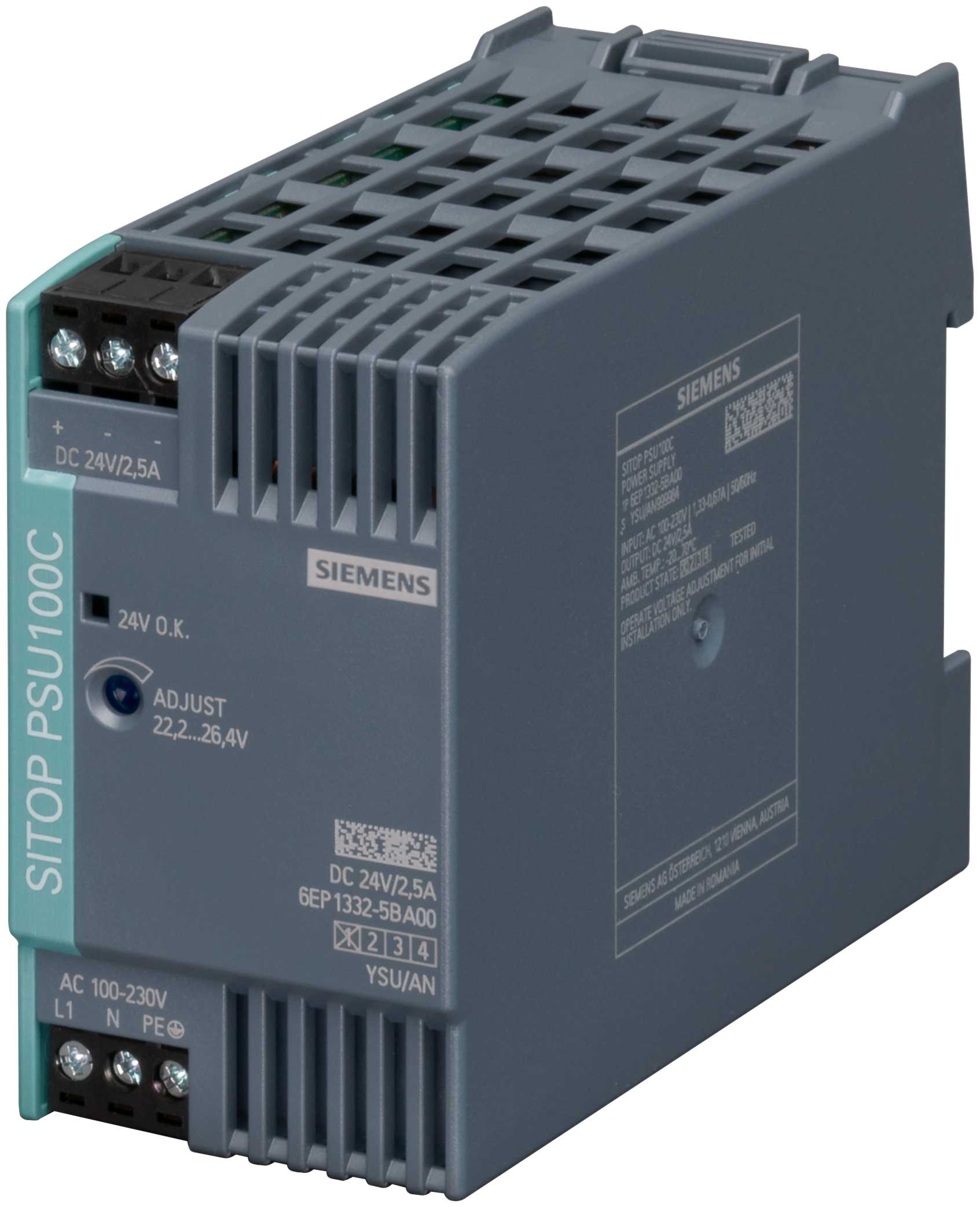 Siemens - SITOP PSU100C 24V DC/2.5A