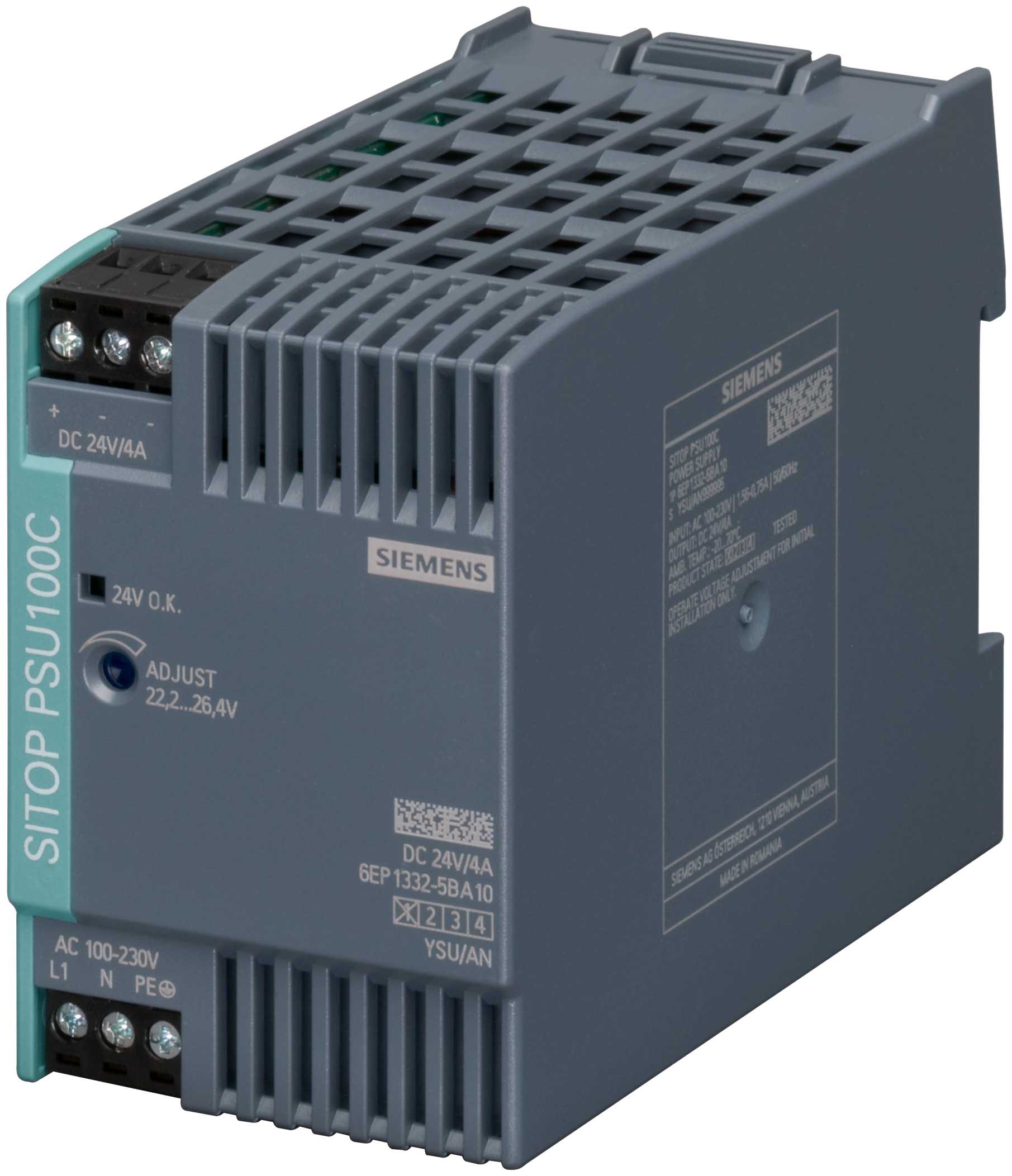 Siemens - SITOP PSU100C 24V DC/4A