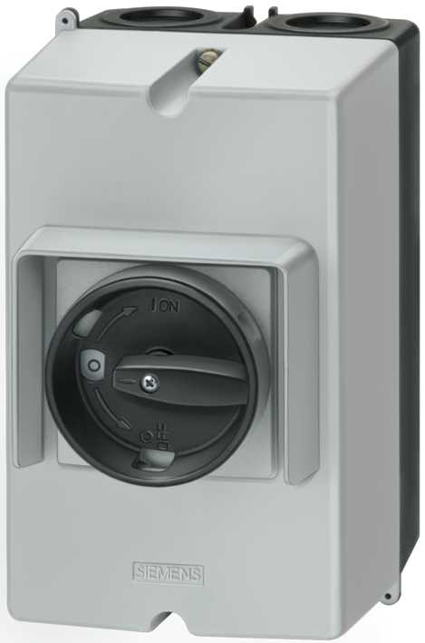 Siemens - AluminiumsKapsling IP 65, bredde 72mm, med PE-terminal for motorvernbryter størrelse. S0