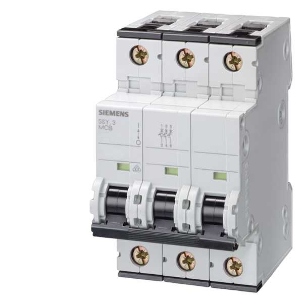 Siemens - Automat 230/400V 10kA, 3-pol, B, 80A, D=70MM, tilkobling 0,75….35mm2, moment 2,5…3Nm