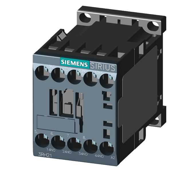 Siemens - Kontaktor rele, 4NO+4NC, AC 230V, 50/60HZ, størrelse S00, fjærklemmetilkopling