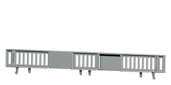 Siemens - NH2 reach-round beskyttelse for skinnesystem rittal 1x top and 1x bunn