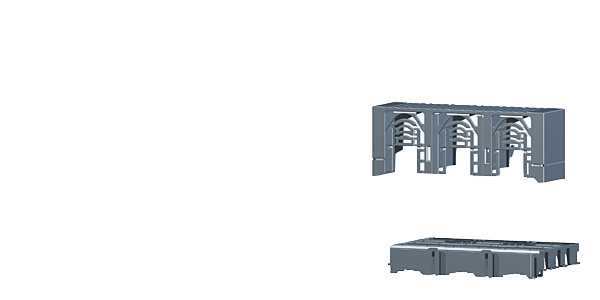 Siemens - NH1 floor cover 2x baser and 6x sidevegger