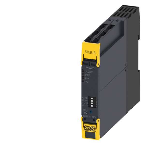 Siemens - Sikkerhetsrele advance input utidsforsinketidelse 24 V DC fjærklemmer