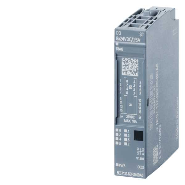 Siemens - Simatic ET 200SP, Digital output modul, DQ 8X24VDC/0,5A
