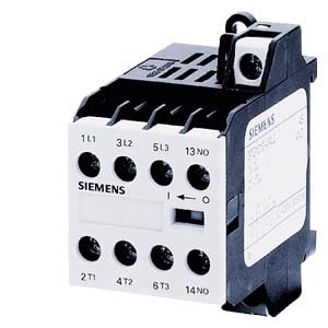 Siemens - Kontaktor 3NO+1NC. 20A/AC1 flatstift tilkobling
