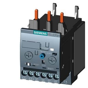 Siemens - Elektronisk overlastrele Jordfeilvarsler 1-4A fjærklemmer
