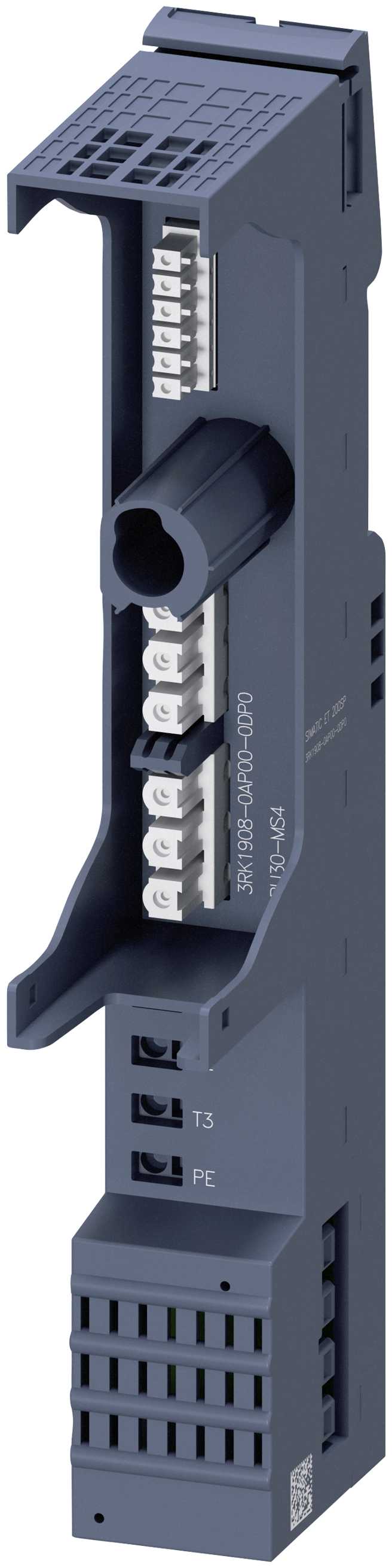 Siemens - ET200SP Motorstarter BU MS4 (X). Kun tilkobling til motor/ last. Fjærklemmer