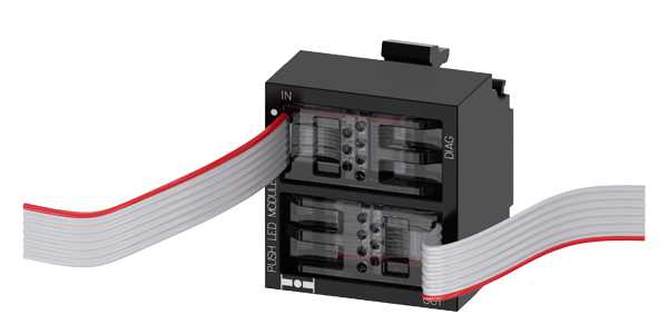 Siemens - Sirius Act: Terminalmodul (kommandomodul og LED modul) Med integrert Led Gul for frontmontasje.