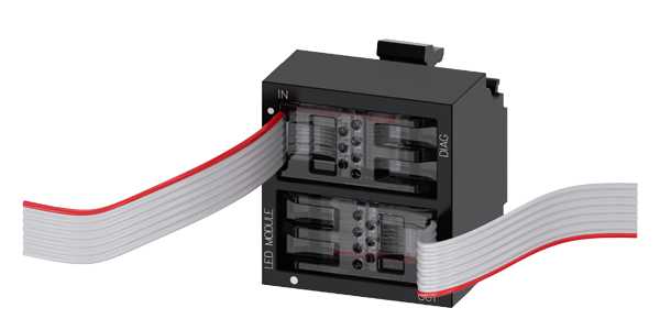 Siemens - Sirius Act: Terminalmodul LED Integrert LED Rød for frontmontasje.