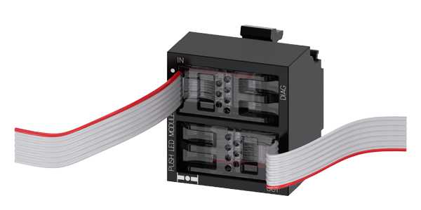 Siemens - Sirius Act: Terminalmodul (kommandomodul og LED modul) Med integrert Led Grønn for frontmontasje.