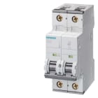 Siemens - Automat 230/400VAC,220/440/880VDC 10kA, 2-pol, C, 25A, D=70MM, tilkobling 0,75-35mm2,moment 2,5-3Nm