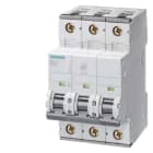 Siemens - Automat 230/400V 15kA, 3-pol, C, 3A, D=70MM, tilkobling 0,75….35mm2, moment 2,5…3Nm