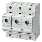 Siemens - MINIZED, sikring lastbryter med sikring, D02, 3P+N, In: 63 A, Un AC: 400 V