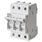 Siemens - MINIZED, sikring lastbryter, D01, 4-pol, 3P+N, In: 16 A, Un AC: 400 V