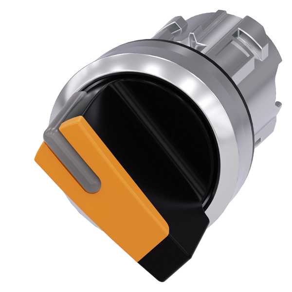 Siemens - SIRIUS ACT Venderhode, 2 posisjons O-I 22mm rund blank metall design, amber