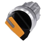 Siemens - SIRIUS ACT Venderhode, 2 posisjons O-I 22mm rund blank metall design, amber