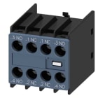 Siemens - Kontaktorblokk, front, 2 NO + 2 NC, strømrele 1 NO, 1 NC, 1 NC, 1 NO, skruklemmetilkobling