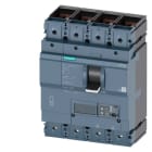 Siemens - MCCB_3VA23_4P_55KA_ETU860,LSIG,IN=400A,IR=160A-400A,ISD=0,6-10xIN,II=1,5-10xIN,IG=0,2-1xIN,,bolt