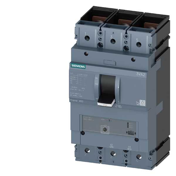 Siemens - MCCB_3VA23_3P_55KA_ETU350M,LSI,IN=250A,IR=100A-250A,ISD=3-15xIR,II=15xIN,bolt
