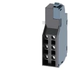 Siemens - LCS, leading changeover switch 1CO, 2 slots, høy bryteevne