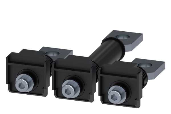 Siemens - Klemme tilkobling bak flat , 3 stk. For 3VA23/24