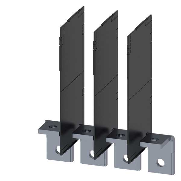 Siemens - Lug Cu skinne, høyre vinklet for terminal N-1-2-3.4 stk. for 3VA10/11 inklusive faseskiller