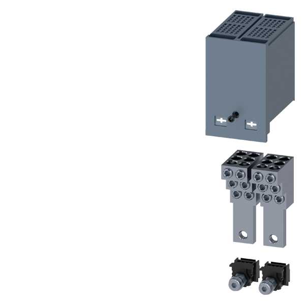Siemens - Cu/Al Klemmesett komplett med avdekning, 2STK. For 3VA11, kabeltverrsnitt 6x1,5-35mm2