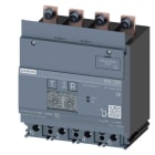 Siemens - RCD520, 4-pol for 3VA11, feilstrøm 0,03..5A, tid 0…3s montering under. 127…480V. Type A