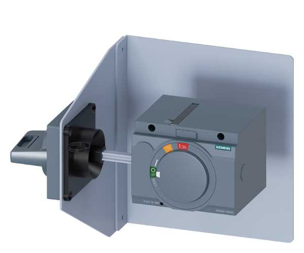 Siemens - Sidevegg vrider komplett med plate for.3VA10/11 grå,l
