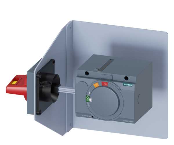 Siemens - Sidevegg vrider komplett med plate for3VA20-22 gul/rød