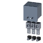 Siemens - Cu/Al Klemmesett komplett med avdekning, 3 stk. For 3VA10/11, kabeltverrsnitt 25-150mm2