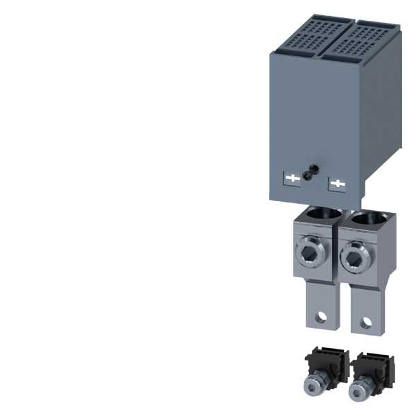 Siemens - Cu/Al Klemmesett komplett med avdekning, 2STK For 3VA10/11, kabeltverrsnitt 25-150mm2