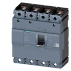 Siemens - 3VA1 lastbryter, 4-pol, 250A, bolttilkobling for kabelsko, skinner eller kabelklemmer