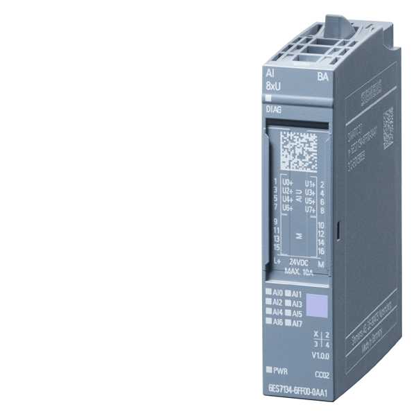 Siemens - SIMATIC ET 200SP, Analog inngangsmodul, AI 8XU basic