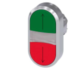 Siemens - SIRIUS ACT Tvillingknapphode - Grønn/Rød 22MM rund blank metall design