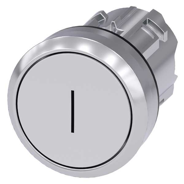 Siemens - SIRIUS ACT Trykknapphode- Hvit:  I   22MM rund blank metall design