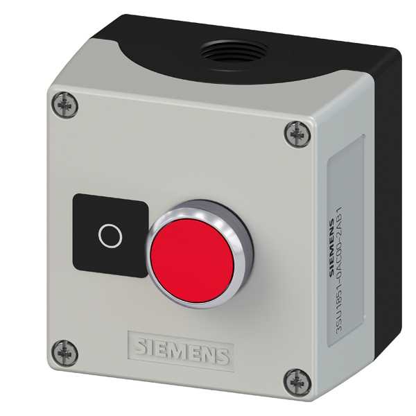 Siemens - SIRIUS ACT Komplett boks: 1 hull Grå topdel metall kapsling