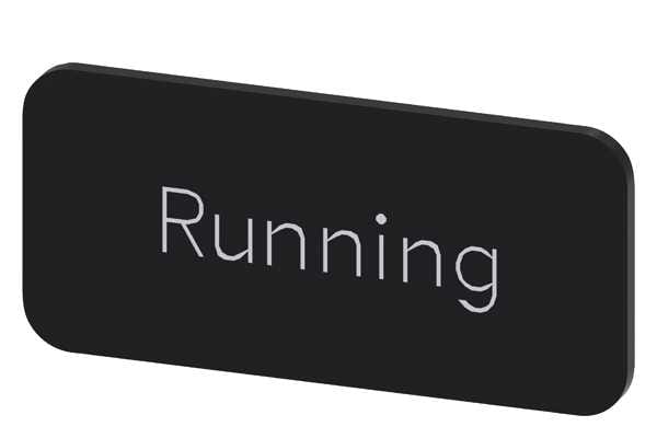 Siemens - Svart etikett,skrift: running