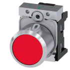 Siemens - SIRIUS ACT - Kompakt trykknapp-Rød. 22MM rundt blank metall