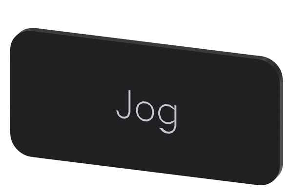 Siemens - Svart etikett, skrift: Jog